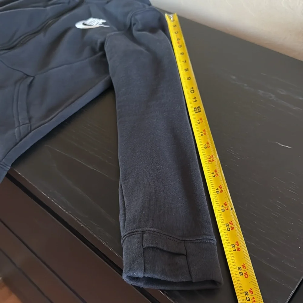 Nike Full Zip with Hoodie black fitted Sweatshirt size Medium